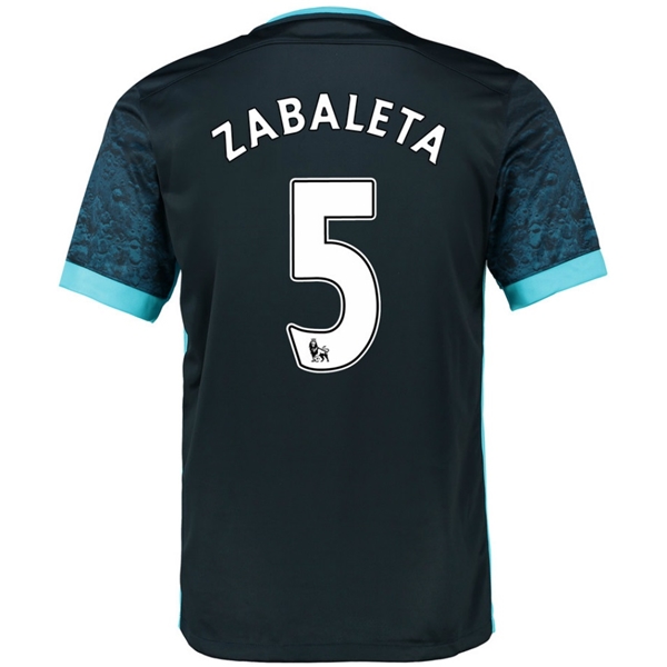 Manchester City 2015-16 ZABALETA #5 Away Soccer Jersey